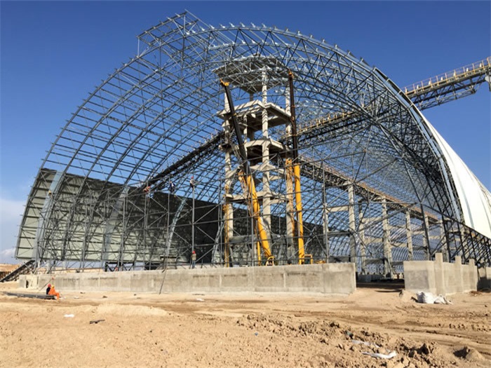 东乡县煤机油桶翘工程网架